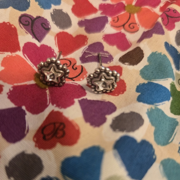 Brighton Silver Star Earrings - Picture 1 of 4